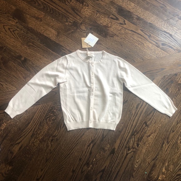 Olive Juice Girls cream cardigan sweater NWT - Picture 3 of 6